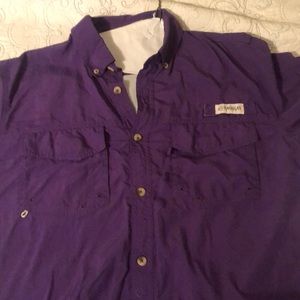 Magellan men’s performance fishing shirt purple